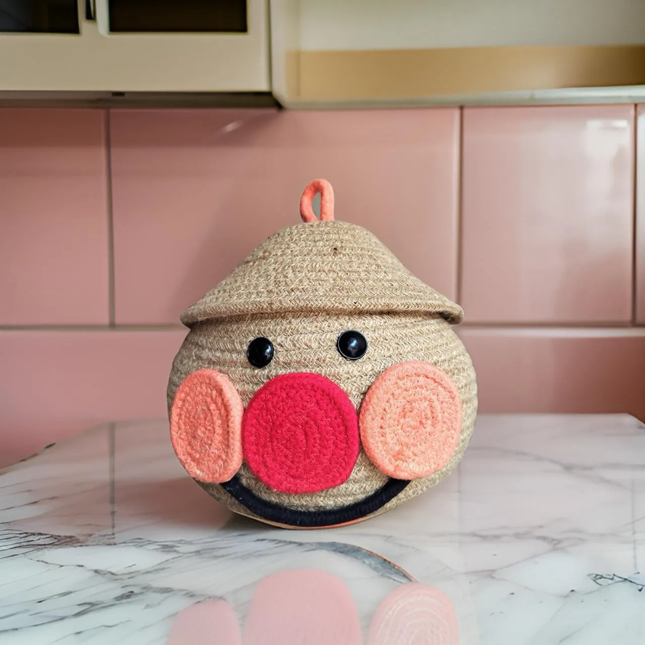 Cotton Cartoon  Face Container