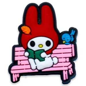 Cozy Bunny Bench Charm – Cute Vibes Only!
