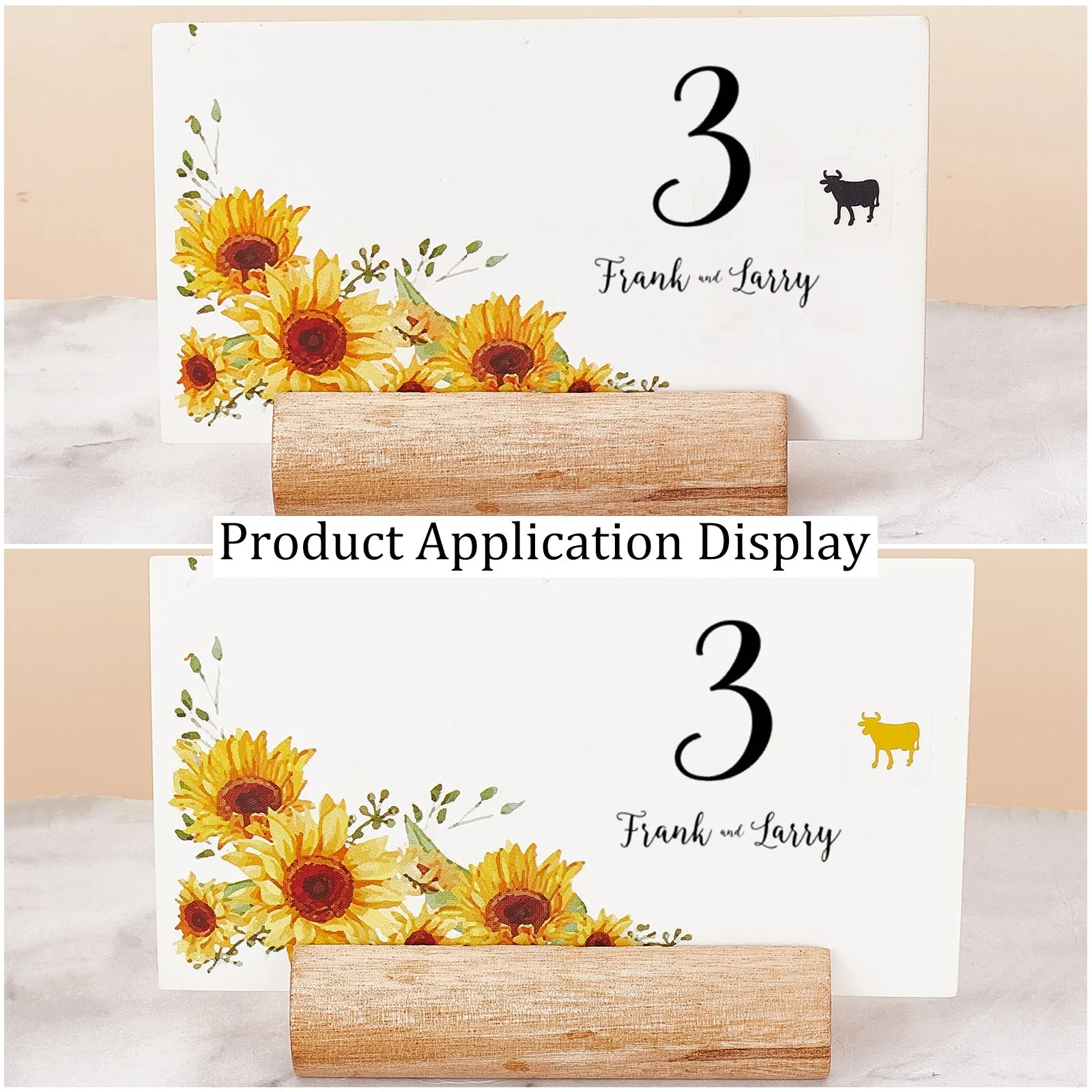 Craspire 80 Sheets 2 Color Cartoon Animal Meal Stickers, Adhesive Square Paper Labels, Gold & Black, Cow Pattern, 6.6~7.8x8.1~9x0.02cm, 30pcs/sheet, 40sheets/color