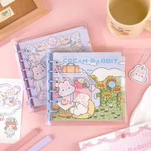 Cream Rabbit Party Series Cute Cartoon Journal Notebook