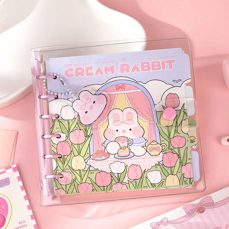 Cream Rabbit Party Series Cute Cartoon Journal Notebook