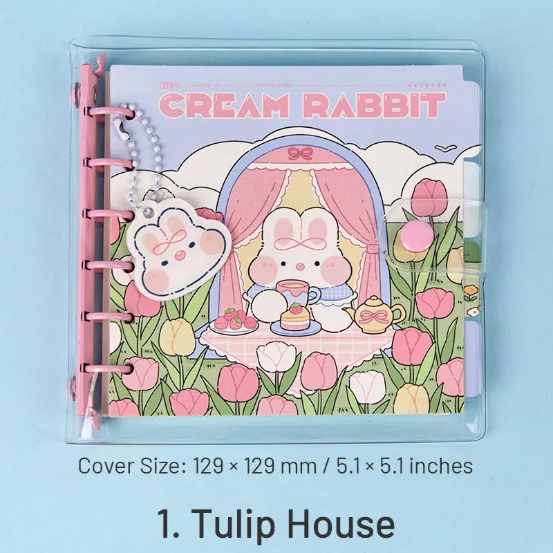 Cream Rabbit Party Series Cute Cartoon Journal Notebook