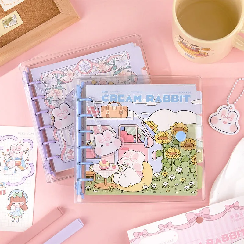 Cream Rabbit Party Series Cute Cartoon Journal Notebook