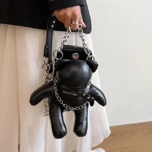 Creative PU Coffin Shape Embroidery Crossbody Shoulder Bag Office Travel Phone Handbag