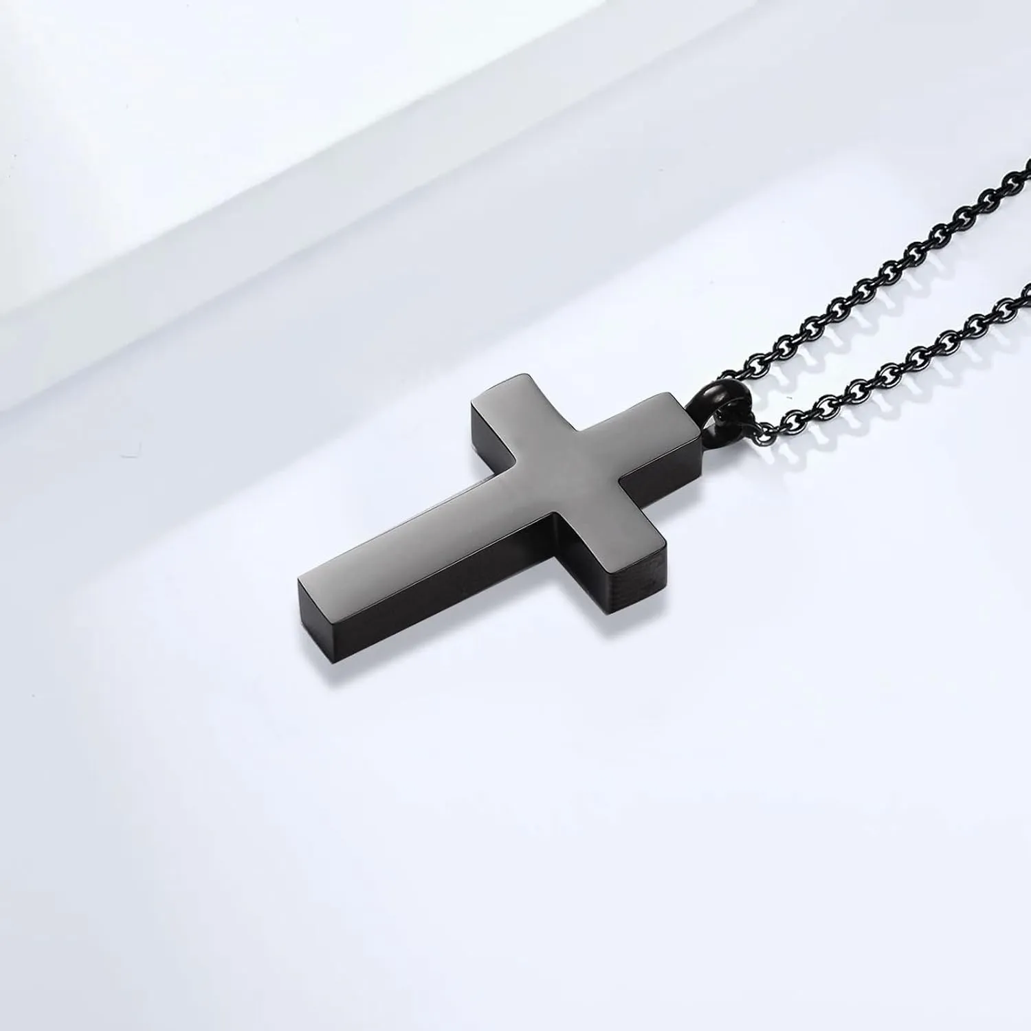 Cross Urn Necklace for Ashes for Men Women Cremation Jewelry Urns Locket Pendant Ashes Holder Memorial Jewelry-Always in My Heart