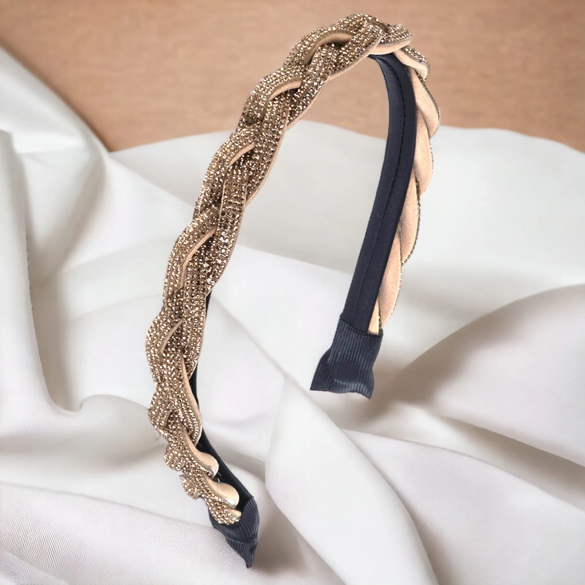 Crystal Braided Headbands