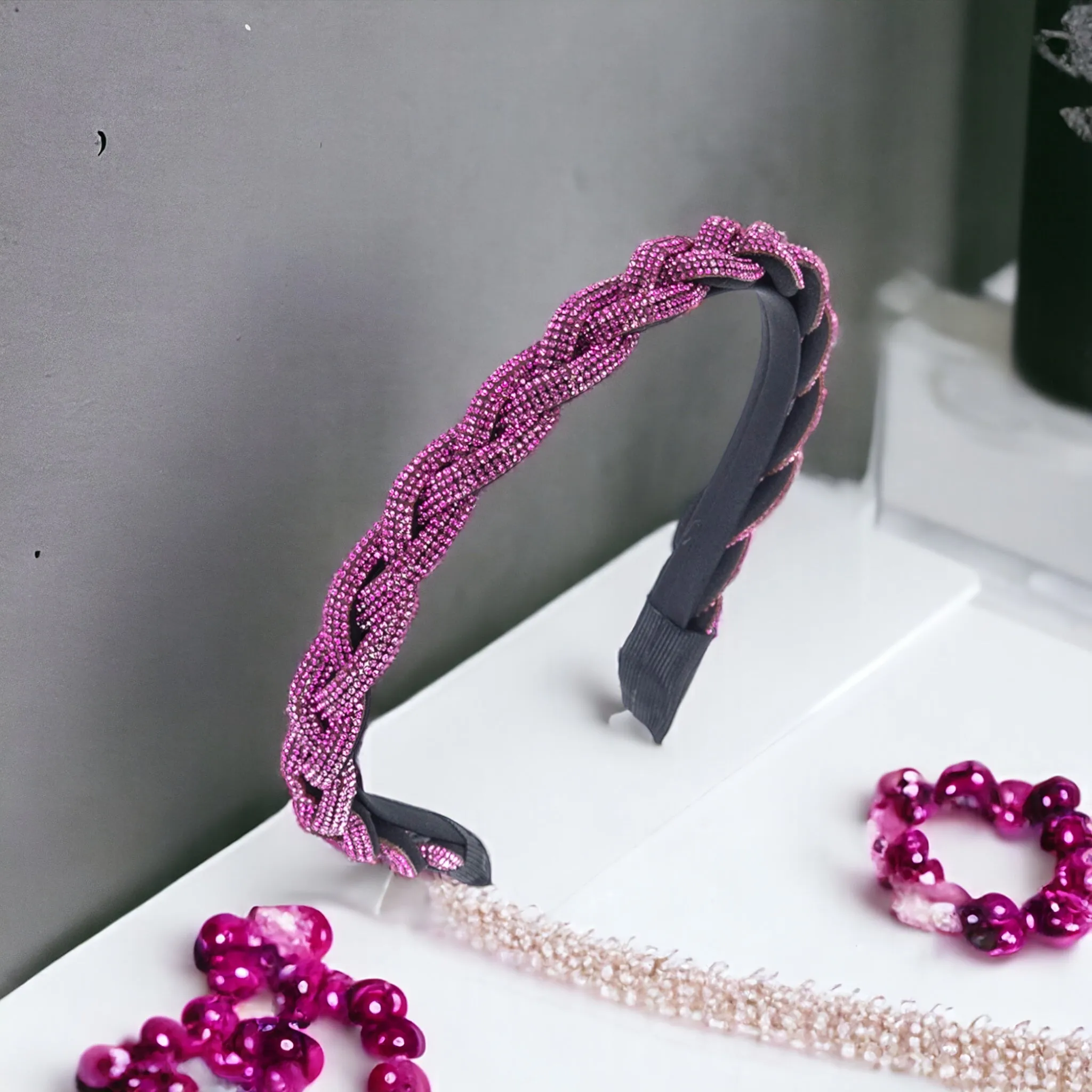 Crystal Braided Headbands