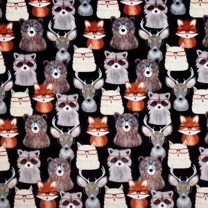 Cuddle® Prints - Nature Nerds Black Yardage