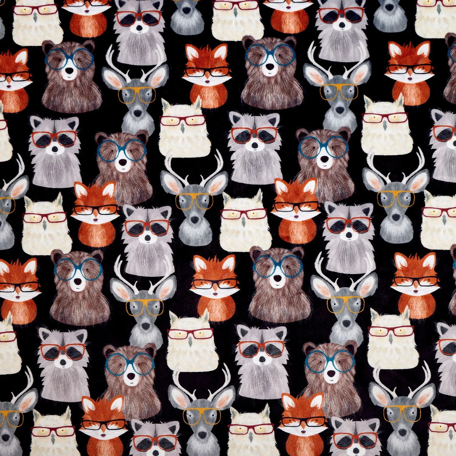 Cuddle® Prints - Nature Nerds Black Yardage