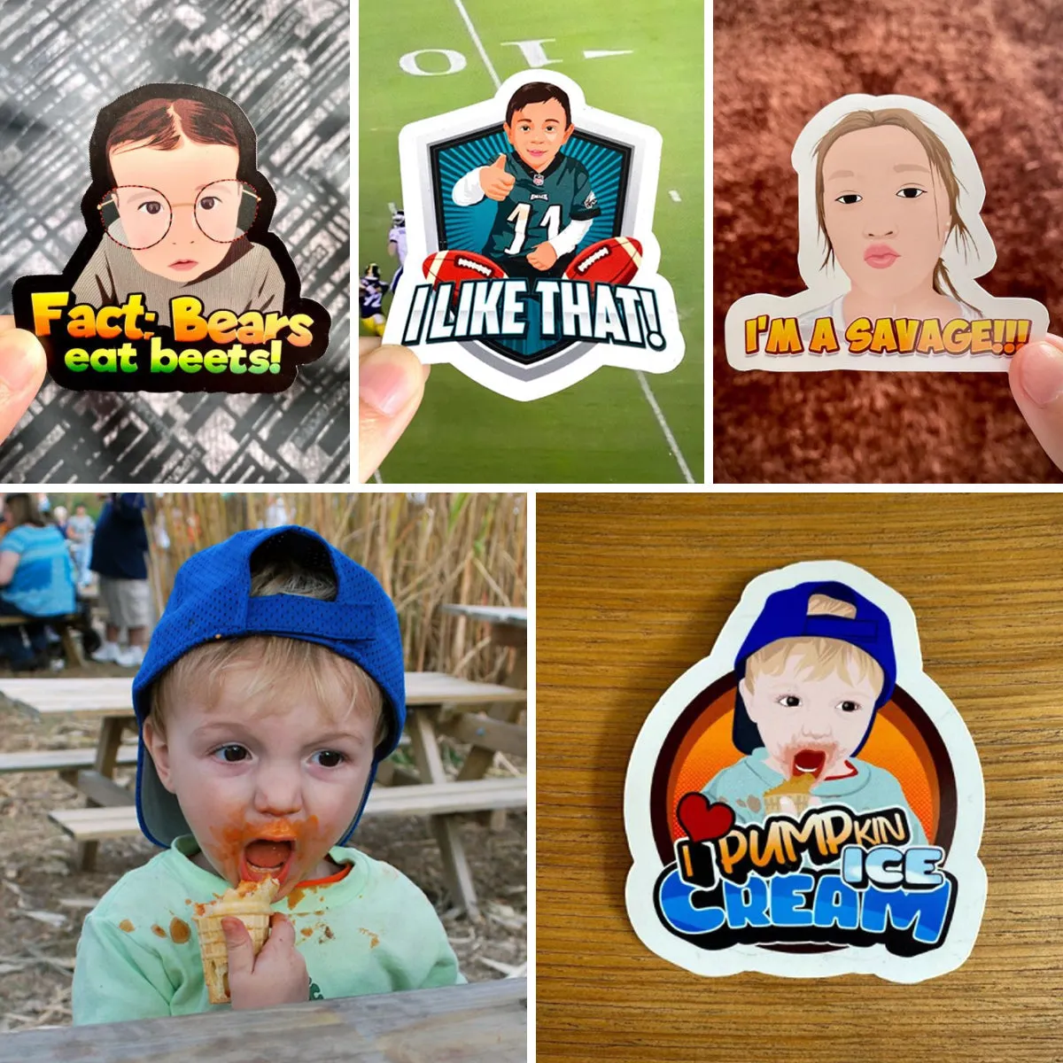 Custom Cartoon Stickers