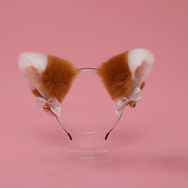 Cute Bow Bell Cat Ears