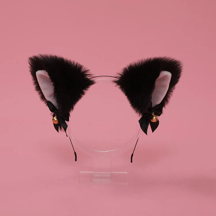 Cute Bow Bell Cat Ears