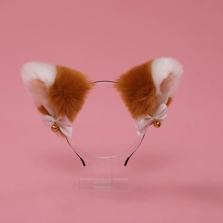 Cute Bow Bell Cat Ears