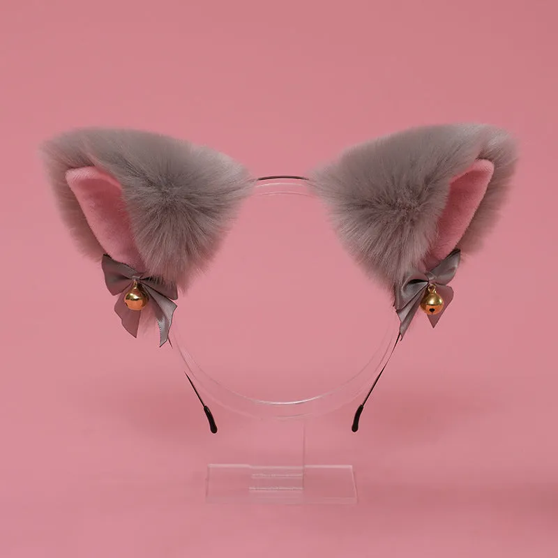 Cute Bow Bell Cat Ears