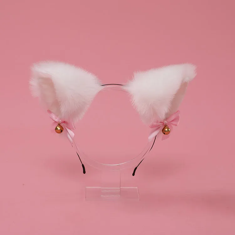 Cute Bow Bell Cat Ears