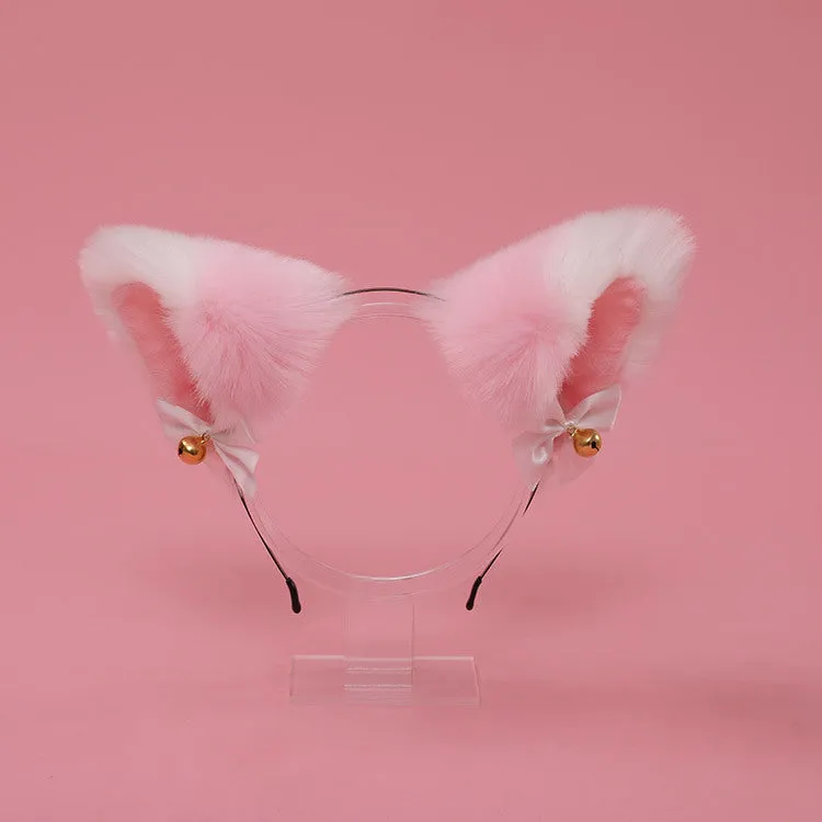 Cute Bow Bell Cat Ears
