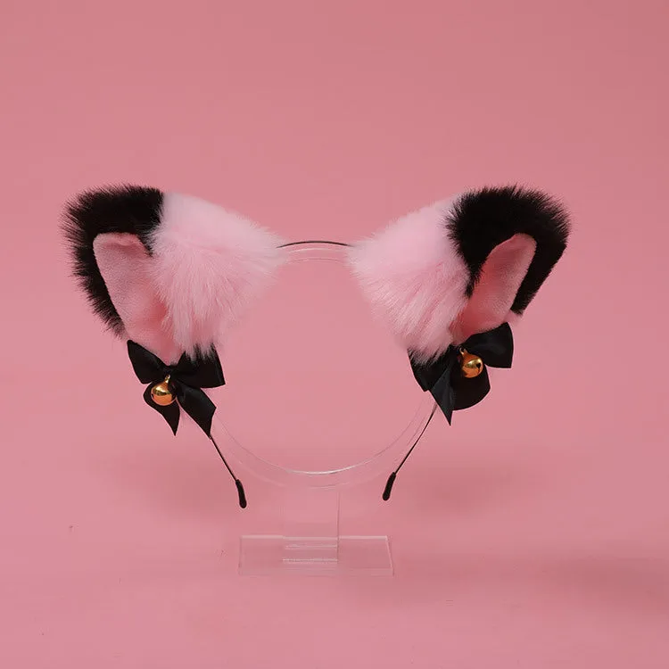 Cute Bow Bell Cat Ears