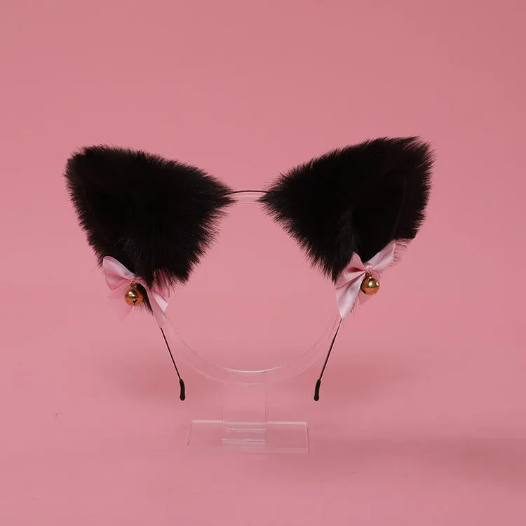 Cute Bow Bell Cat Ears