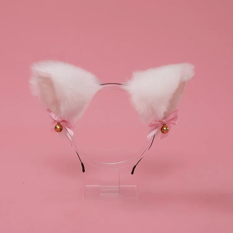 Cute Bow Bell Cat Ears