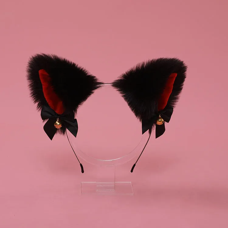 Cute Bow Bell Cat Ears