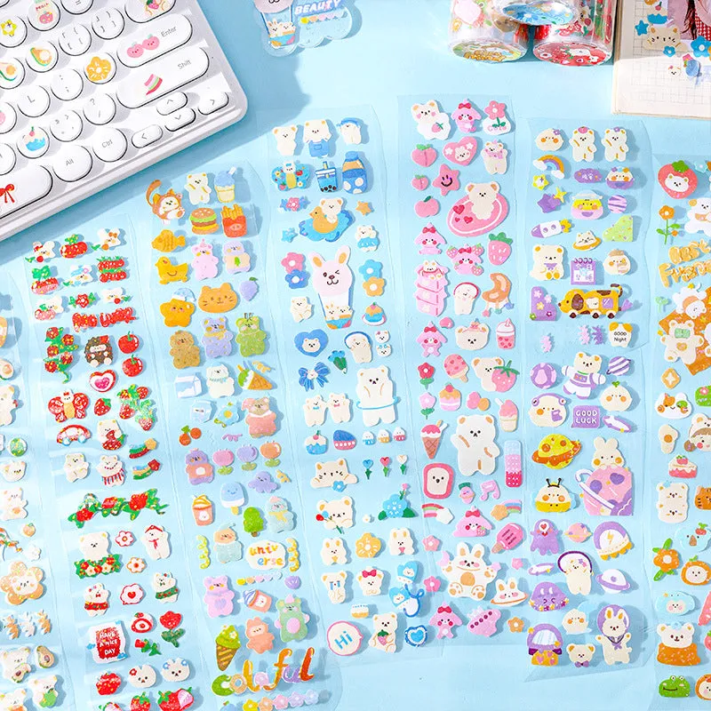 Cute Cartoon Adorable Pet Clear Roll Packaged Vinyl Sticker