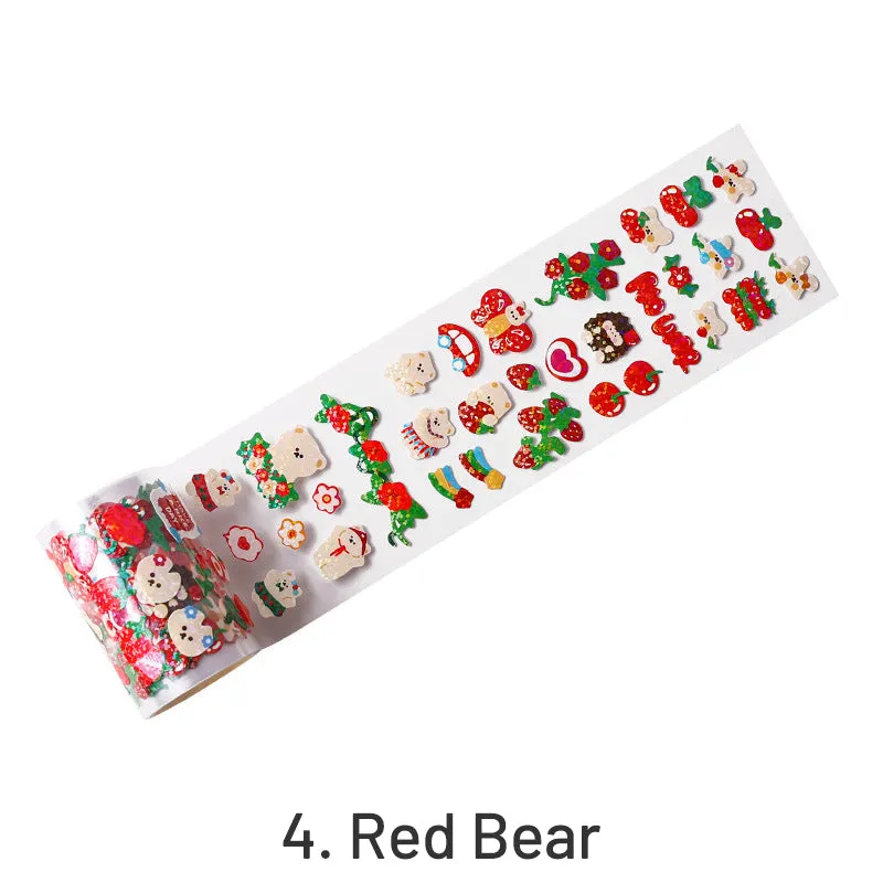 Cute Cartoon Adorable Pet Clear Roll Packaged Vinyl Sticker