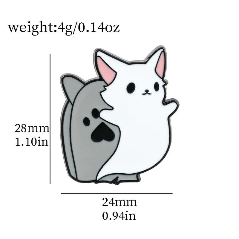 Cute Cartoon Alloy Enamel Unisex Brooches