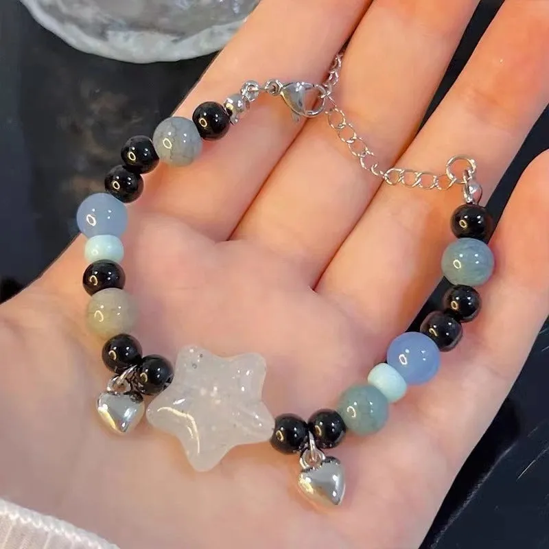 Cute Cartoon Alloy Glass Titanium Steel Wholesale Bracelets