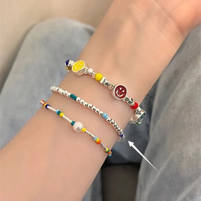 Cute Cartoon Alloy Glass Titanium Steel Wholesale Bracelets