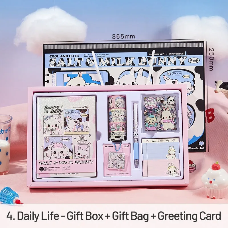 Cute Cartoon Animal Series Bunnies Journal Gift Box Set