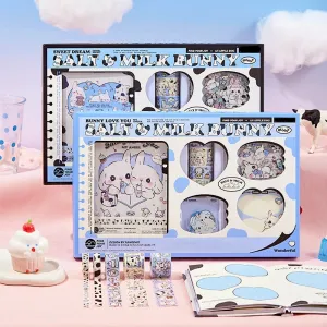 Cute Cartoon Animal Series Bunnies Journal Gift Box Set