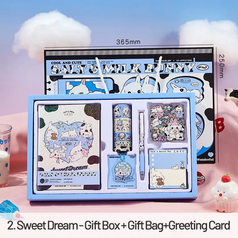 Cute Cartoon Animal Series Bunnies Journal Gift Box Set