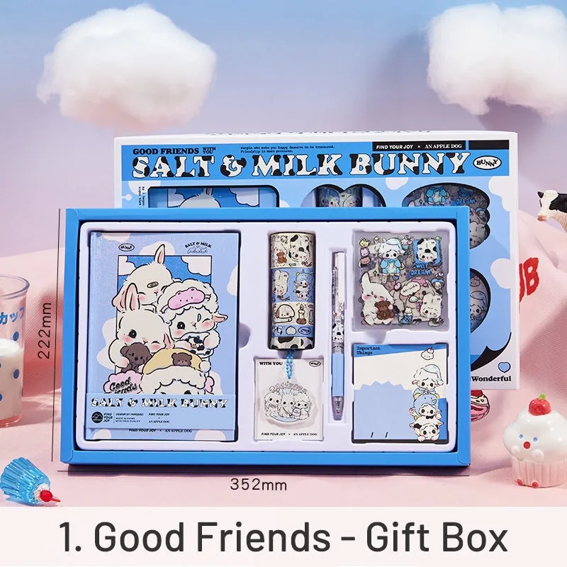 Cute Cartoon Animal Series Bunnies Journal Gift Box Set