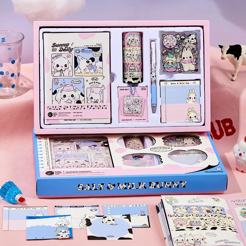Cute Cartoon Animal Series Bunnies Journal Gift Box Set