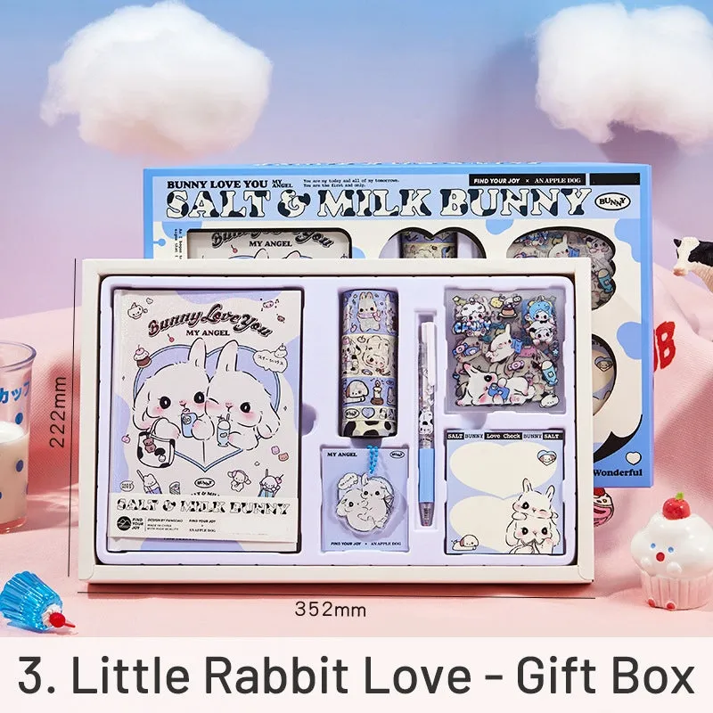 Cute Cartoon Animal Series Bunnies Journal Gift Box Set
