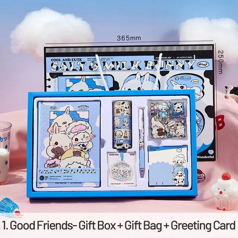 Cute Cartoon Animal Series Bunnies Journal Gift Box Set