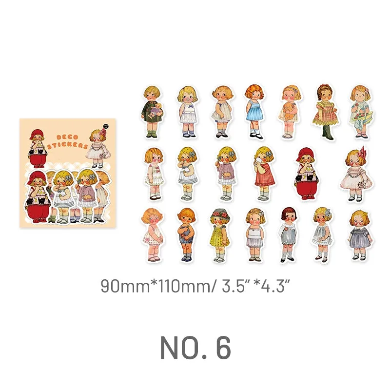 Cute Cartoon Character Washi Sticker Pack
