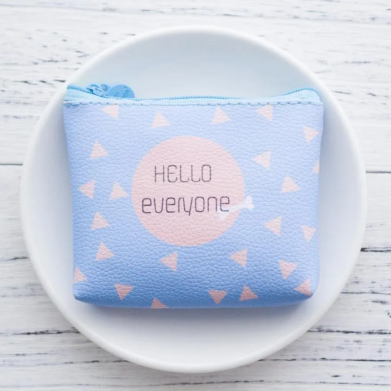 Cute Cartoon Fruit and Geometric Pattern Coin Purses