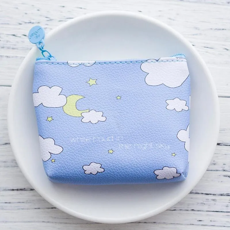 Cute Cartoon Fruit and Geometric Pattern Coin Purses