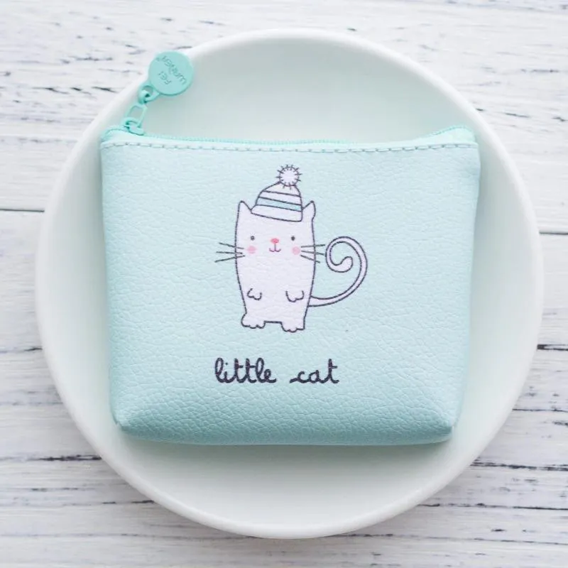 Cute Cartoon Fruit and Geometric Pattern Coin Purses