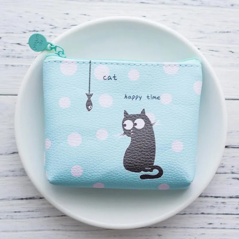 Cute Cartoon Fruit and Geometric Pattern Coin Purses