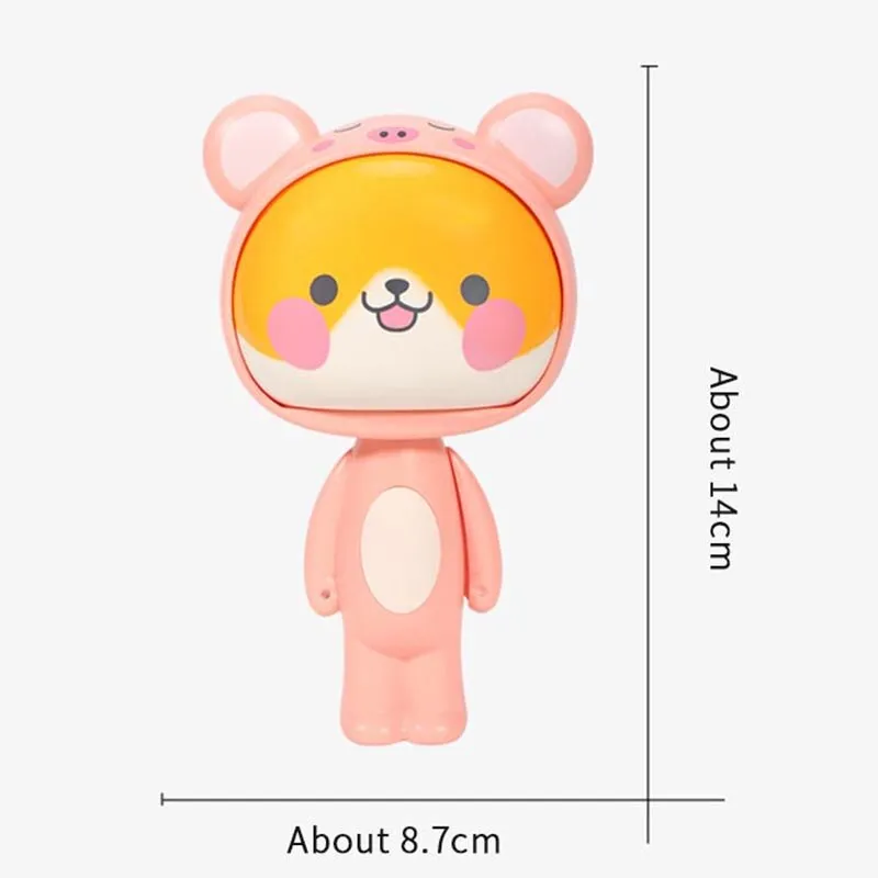 Cute Cartoon Hand Press Foldable Fan