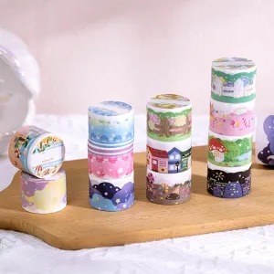 Cute Cartoon Landscaping Washi Tape