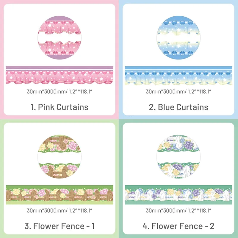 Cute Cartoon Landscaping Washi Tape
