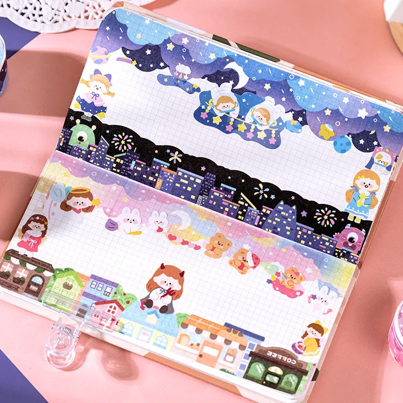 Cute Cartoon Landscaping Washi Tape