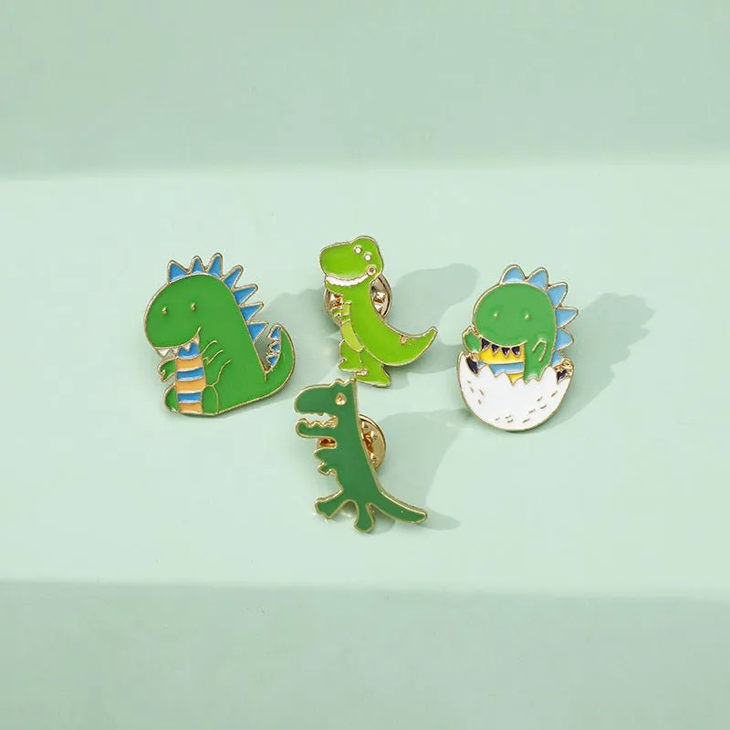 Cute Dinosaur Brooch Lapel Pin Badge for Women Gift Enamel Pin