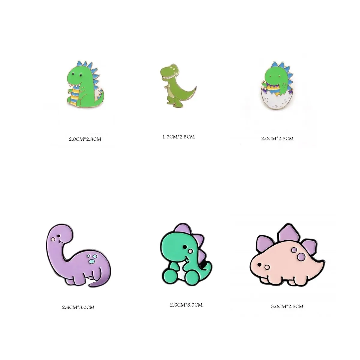 Cute Dinosaur Brooch Lapel Pin Badge for Women Gift Enamel Pin