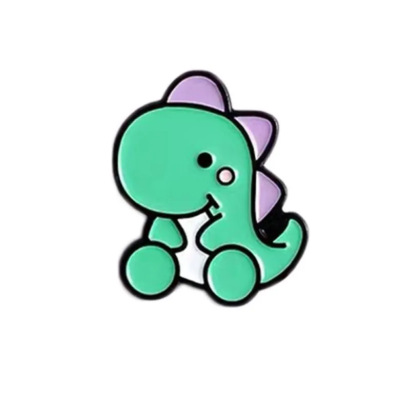 Cute Dinosaur Brooch Lapel Pin Badge for Women Gift Enamel Pin