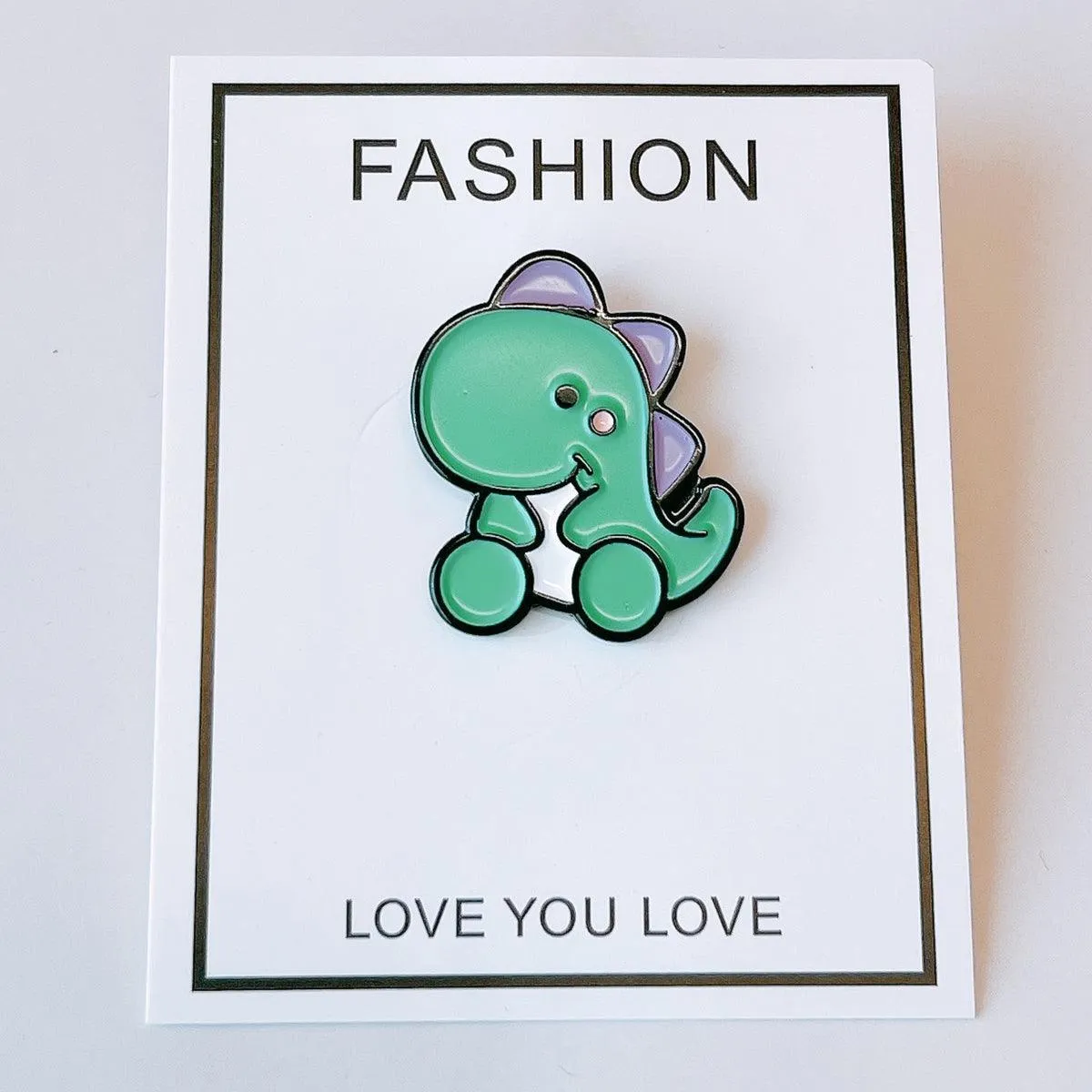 Cute Dinosaur Brooch Lapel Pin Badge for Women Gift Enamel Pin