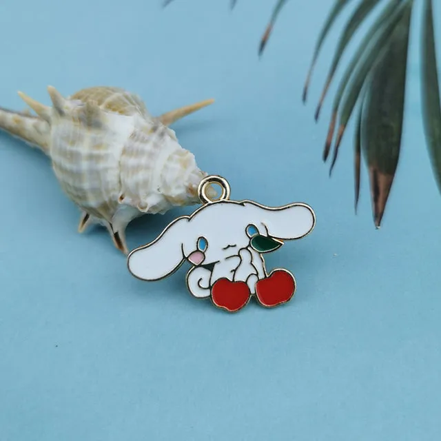 Cute Dog Metal Pendants Handmade